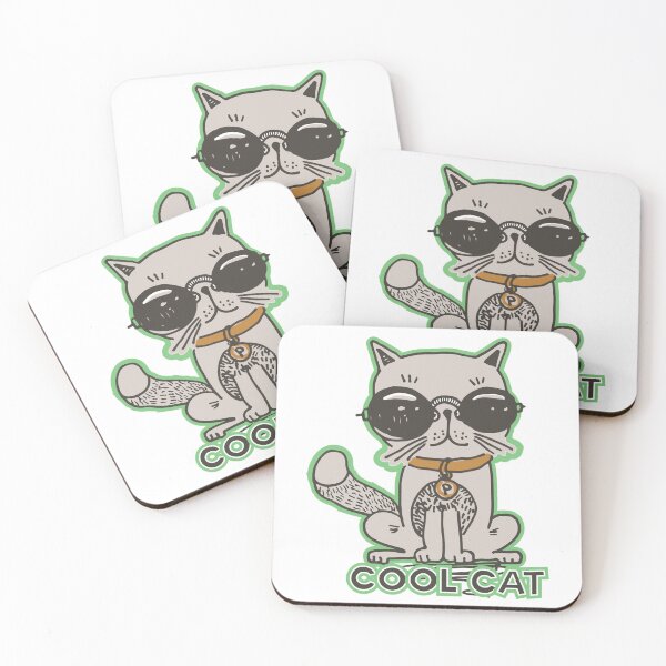 Item preview, Cool Cat with sunglasses designed and sold by AlyshaAgnew.