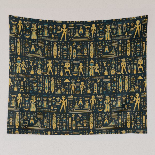 Item preview, Mystic Echoes: Ancient Egypt Hieroglyphics Unveiled designed and sold by AlienSkinEyes.