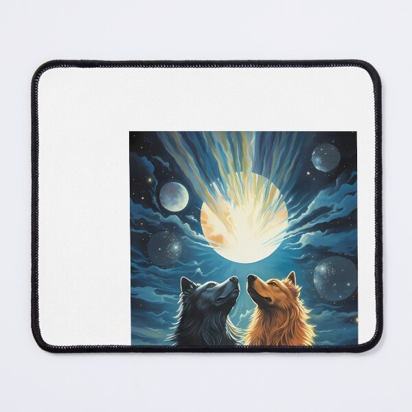 Item preview, a couple of dogs sitting next to each other designed and sold by Dark Fantasy Store.
