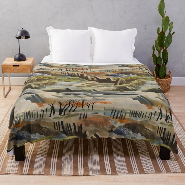 Item preview, Paul Nash Inspired Battlefield Landscape Pattern designed and sold by Sturdust.