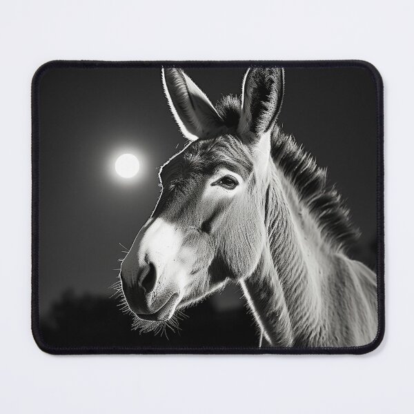 Item preview, Silhouetted Serenade: Donkey in the Moonlight designed and sold by Brendon987.