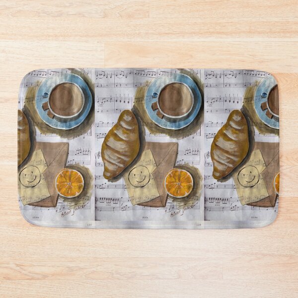 Item preview, Croissant Coffee Post card Mail Orange designed and sold by Arteaventura.