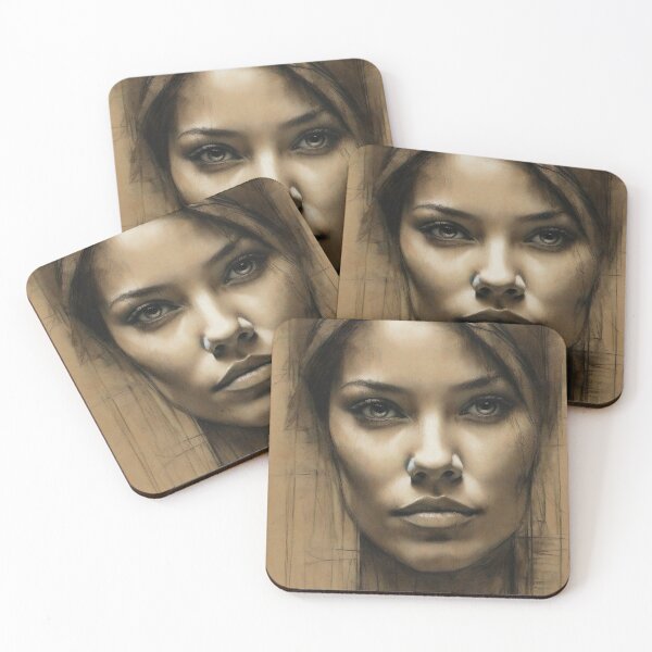 Item preview, Beutiful woman sketch art designed and sold by NorseAntics.