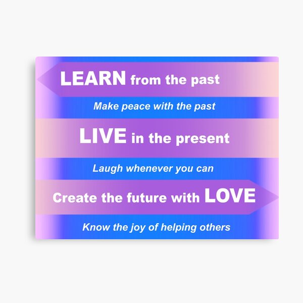 Words to Live By Canvas Print