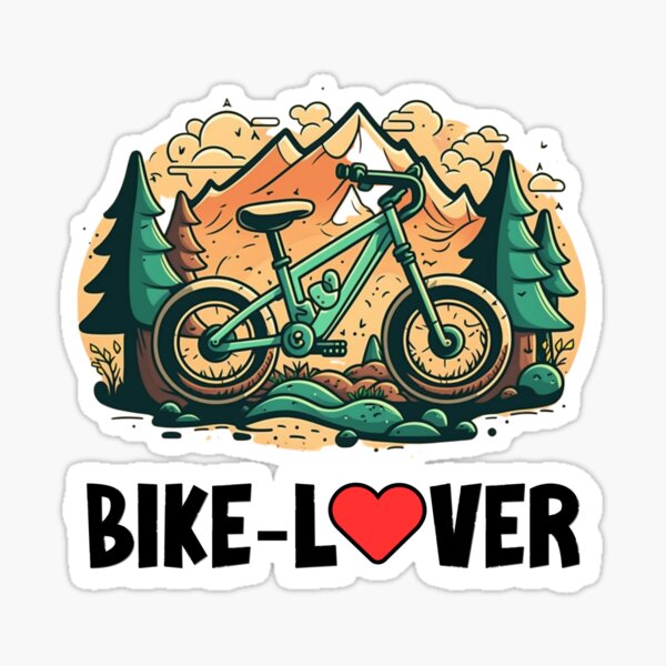Bike love logo design concept Royalty Free Vector Image