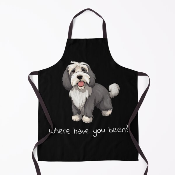 Item preview, Where have you been? Cute Bearded Collie Puppy designed and sold by LudwikeArts.