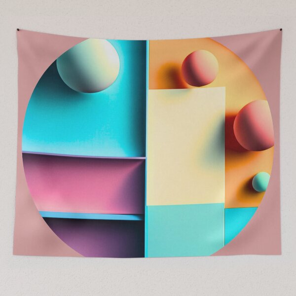 Item preview, Colorful Abstract shapes 3 designed and sold by Nathalia  Lodi.