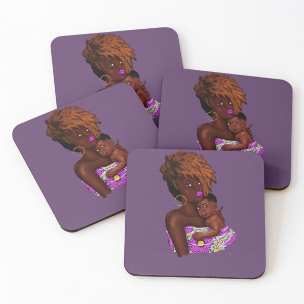 Item preview, Rasta Woman, Loving Afro Mom and Baby, African Woman with Child  designed and sold by Logiamerch.