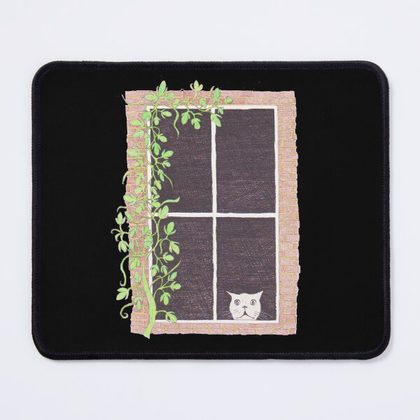 Item preview, Surprised Cat in the window designed and sold by HazyAppleArt.