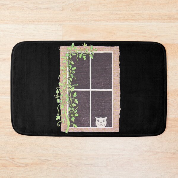 Item preview, Surprised Cat in the window designed and sold by HazyAppleArt.