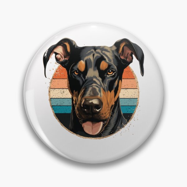 Item preview, Natural Ear Doberman Retro Funny Gift For Dog Lover designed and sold by Chmielayka.