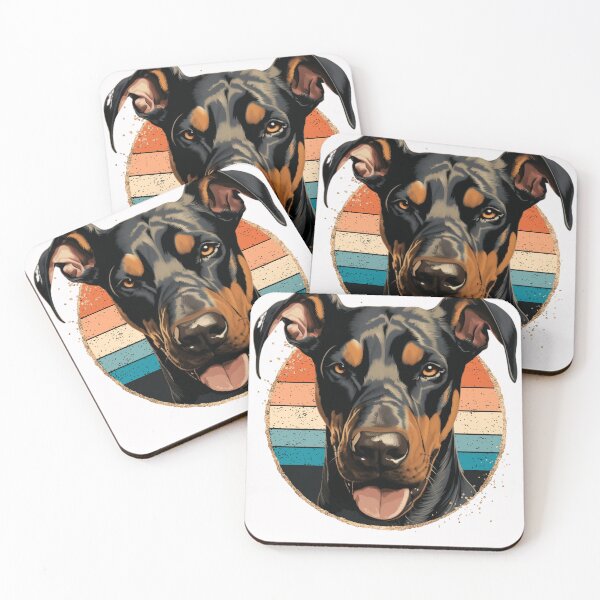 Item preview, Natural Ear Doberman Retro Funny Gift For Dog Lover designed and sold by Chmielayka.
