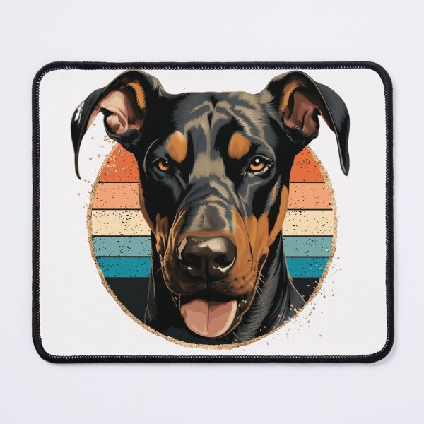 Item preview, Natural Ear Doberman Retro Funny Gift For Dog Lover designed and sold by Chmielayka.