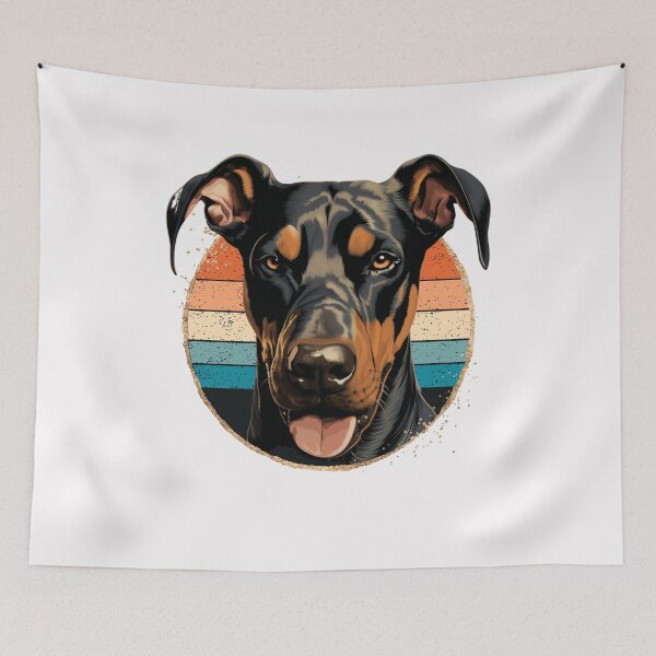 Item preview, Natural Ear Doberman Retro Funny Gift For Dog Lover designed and sold by Chmielayka.