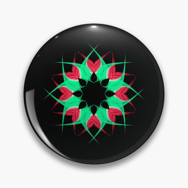 Item preview, red and green mandala designed and sold by Meo Design.