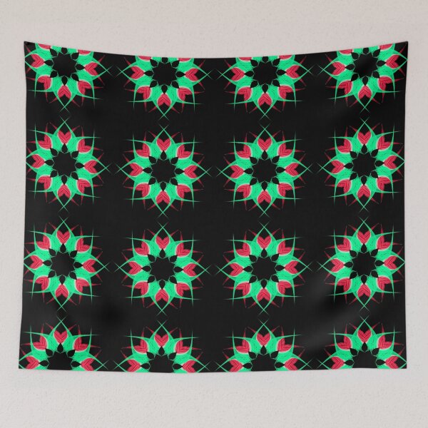 Item preview, red and green mandala designed and sold by Meo Design.