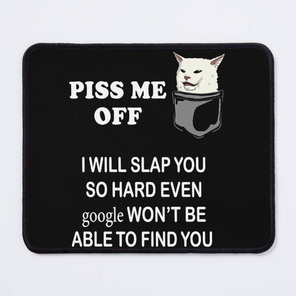 Item preview, Angry women yelling at confused cat at dinner table meme designed and sold by AlmetaAcevedo.
