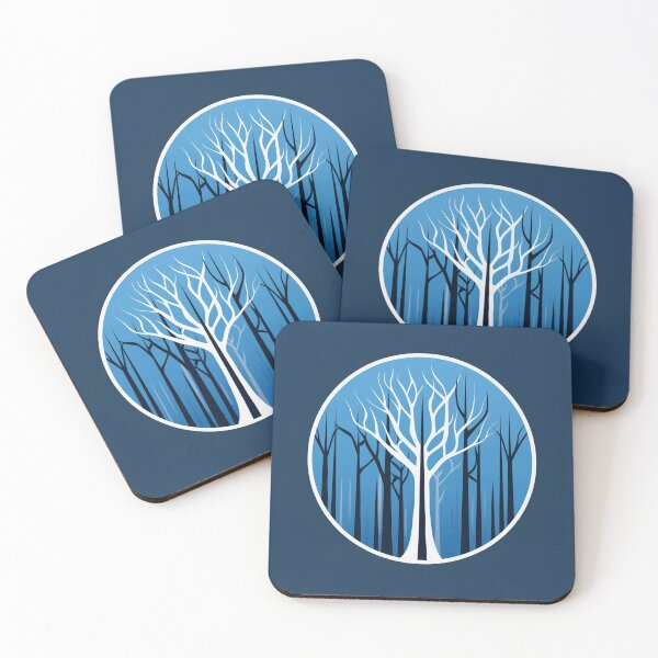 Item preview, forest logo vector illustration TSHIRT designed and sold by bluewoodsart.