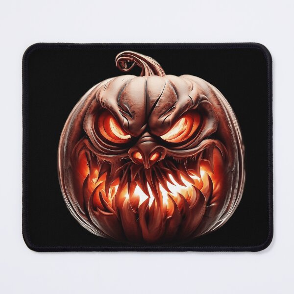 Item preview, HALLOWEEN DEMON SCARY CARVED PUMPKING designed and sold by setterman1984.