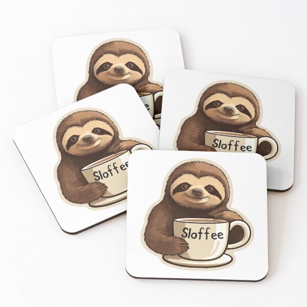Item preview, Sloffee - Slow Coffee Drinking in Sloth style designed and sold by TheHellSong.