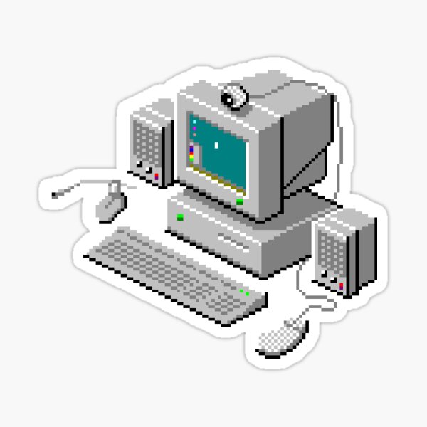 Vista previa del artículo con la obra «Computadora retro con Windows 95», diseñado y vendido por Peeshes.