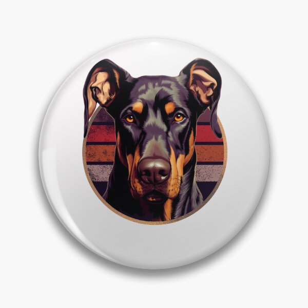 Item preview, Natural Ear Doberman Retro Funny Gift For Dog Lover designed and sold by Chmielayka.