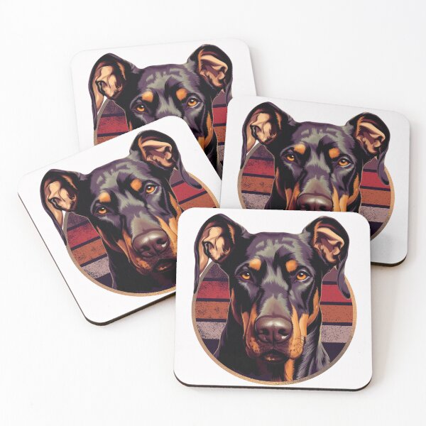 Item preview, Natural Ear Doberman Retro Funny Gift For Dog Lover designed and sold by Chmielayka.