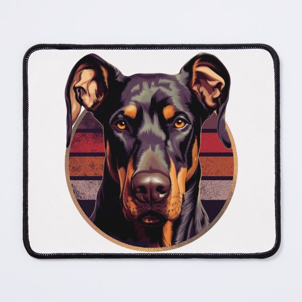 Item preview, Natural Ear Doberman Retro Funny Gift For Dog Lover designed and sold by Chmielayka.