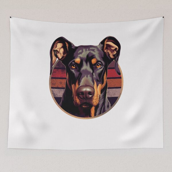 Item preview, Natural Ear Doberman Retro Funny Gift For Dog Lover designed and sold by Chmielayka.