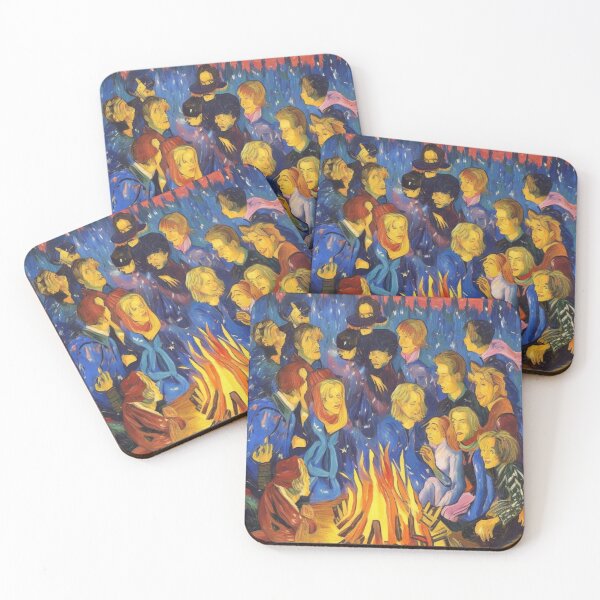 Aperçu de l'œuvre Feu de camp Vincent Van Gogh créée et vendue par Starry night Cherry blossom.