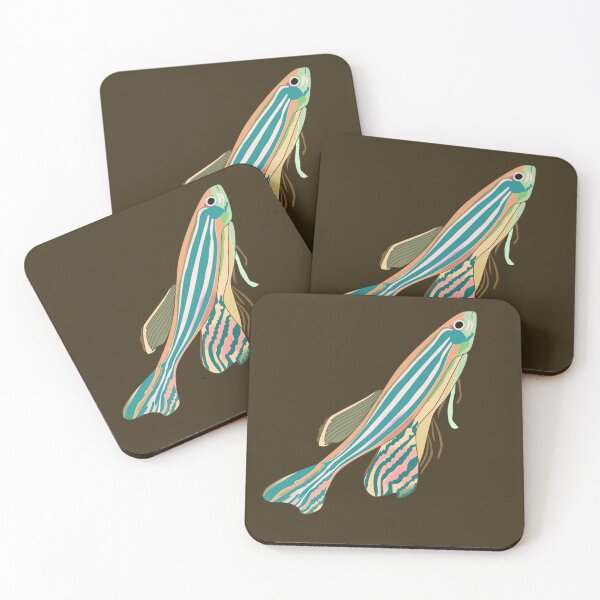 Item preview, Retro Zebrafish Zebra Fish Glow designed and sold by ViewerEqualsPhoton.