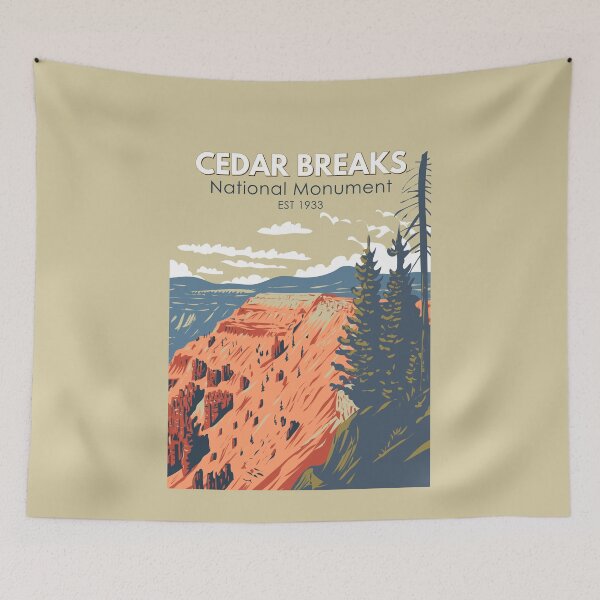 Item preview, Cedar Breaks National Monument Utah Travel Art Vintage designed and sold by KrisSidDesigns.