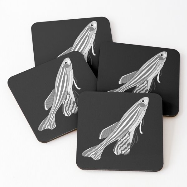 Item preview, Black And White Zebra Zebrafish Fish  designed and sold by ViewerEqualsPhoton.