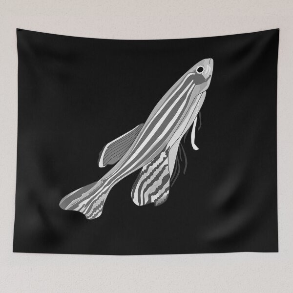 Item preview, Black And White Zebra Zebrafish Fish  designed and sold by ViewerEqualsPhoton.