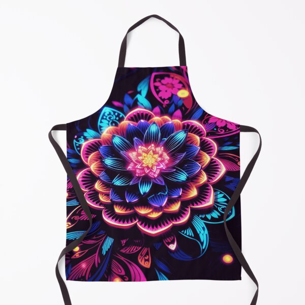Item preview, Flowers in neon designed and sold by ArtfullMinds.
