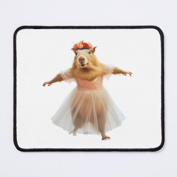 Item preview, Ballet dancing capybara - the biggest and sweetest of all guineapig rodents designed and sold by Fern-and-Fyre.
