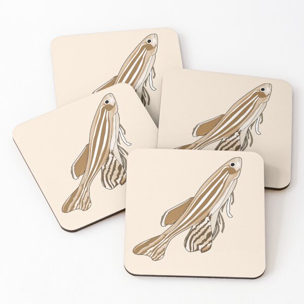 Item preview, Cappuccino Zebra Zebrafish Fish  designed and sold by ViewerEqualsPhoton.
