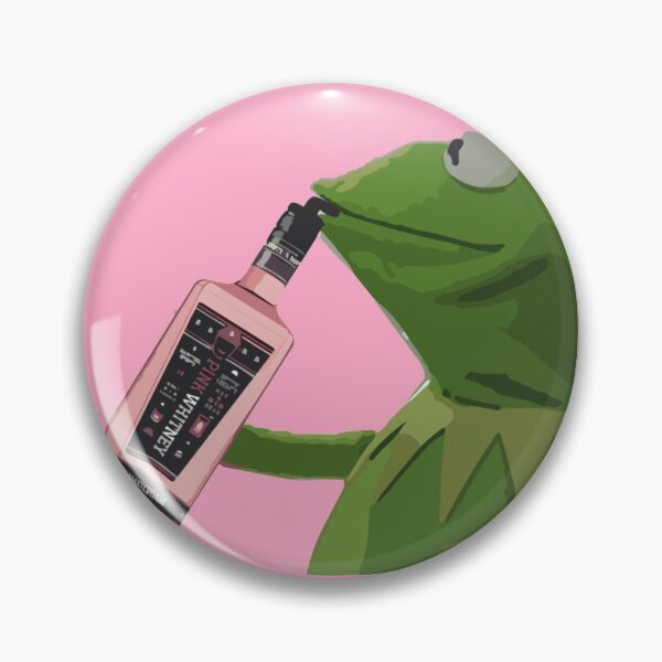 Item preview, kermit drinking pink whitney designed and sold by emilyadelacruz.