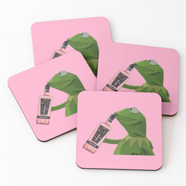 Item preview, kermit drinking pink whitney designed and sold by emilyadelacruz.