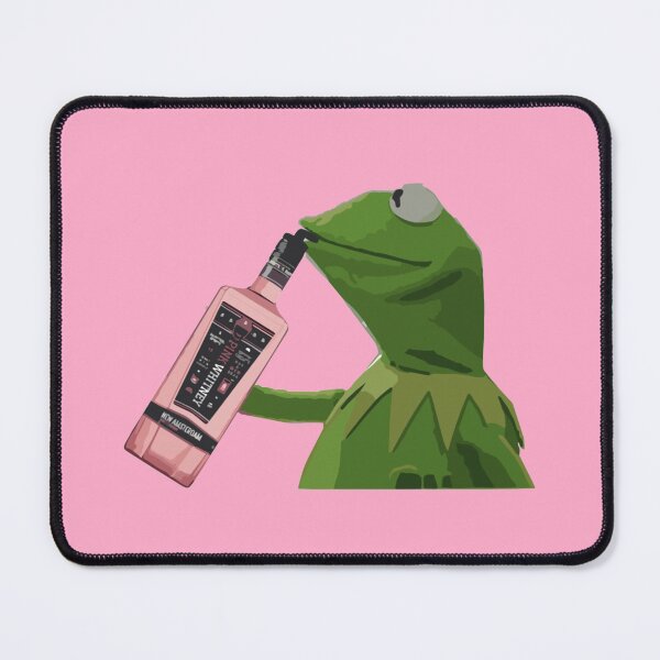 Item preview, kermit drinking pink whitney designed and sold by emilyadelacruz.