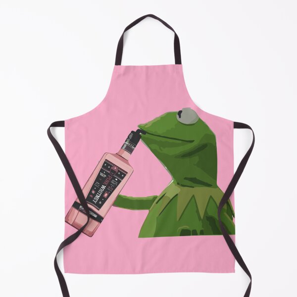 Item preview, kermit drinking pink whitney designed and sold by emilyadelacruz.