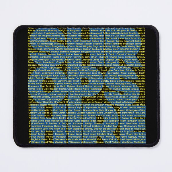 Item preview, Shropshire Square Logo & Placenames  designed and sold by TigandMole.