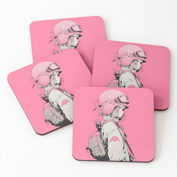 Item preview, Pink Manga Anime Girl in Shonen Japanese Aesthetic designed and sold by RibbitFans101.