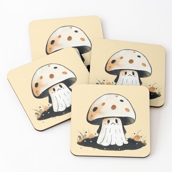 Item preview, Enchanting Mushroom Spirit: Introducing the Mushroom Ghost Design designed and sold by furkanatalar.