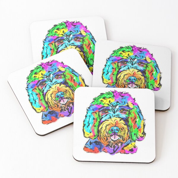 Item preview, Labradoodle colorful designed and sold by MoTekent.