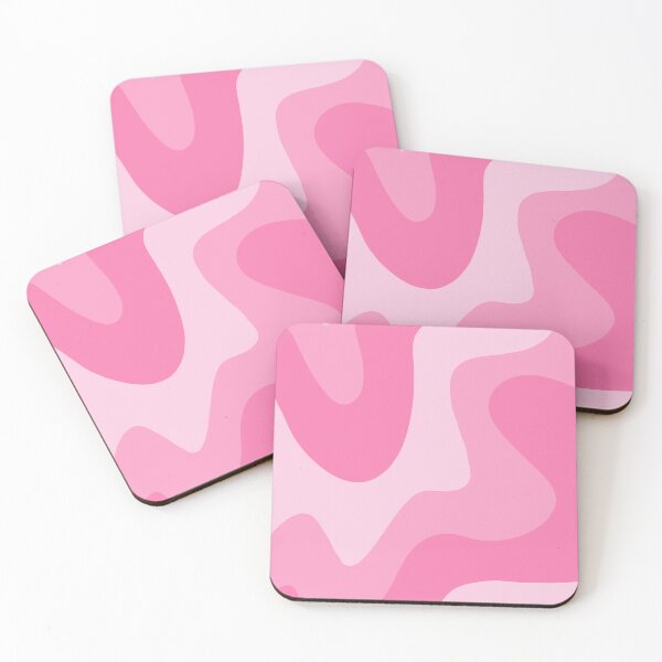 Item preview, Groovy retro maximalist wavy squiggle swirl pattern pink designed and sold by MadiMakess.
