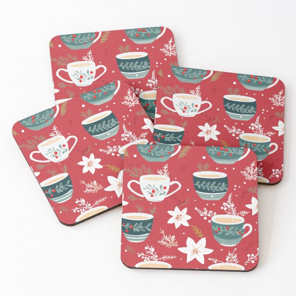 Item preview, Christmas Tea Pattern designed and sold by RetroPrints.
