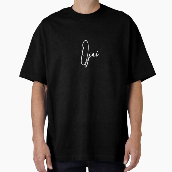 Ojai, California Retro Round Logo Oversized T-Shirt