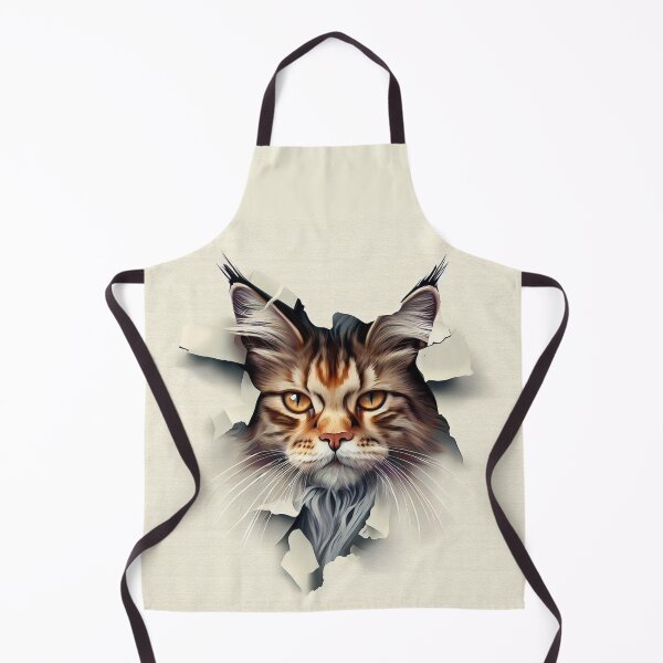 Item preview, Curious Intrusion: Cat Peering Through Torn Wallpaper No 8 designed and sold by The Digital Compass.