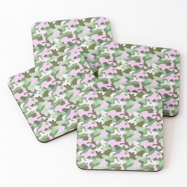 Item preview, Camouflage polka dot	pink green designed and sold by Alessandro Remo Mazzoni Remotextiles.